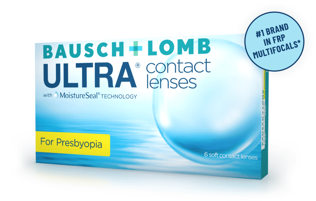 Box of ULTRA Monthly Contact Lenses for Presbyopia.