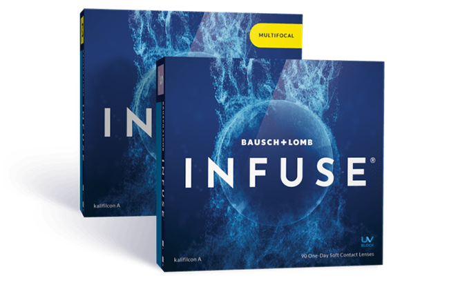 Box of INFUSE Daily Contact Lenses.